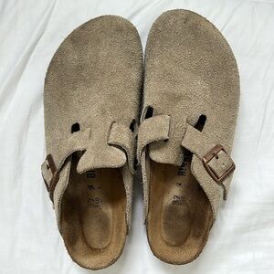Boston Birkenstock Soft Footbed Suede Leather